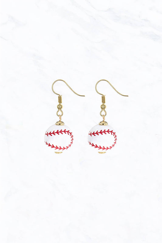 Mini Baseball Earrings