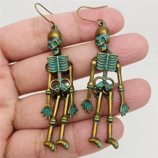 Dangly Skeleton Earrings