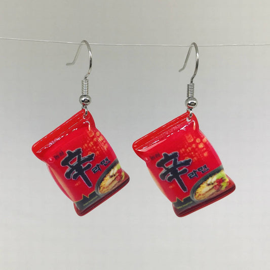 Instant Ramen Package Earrings