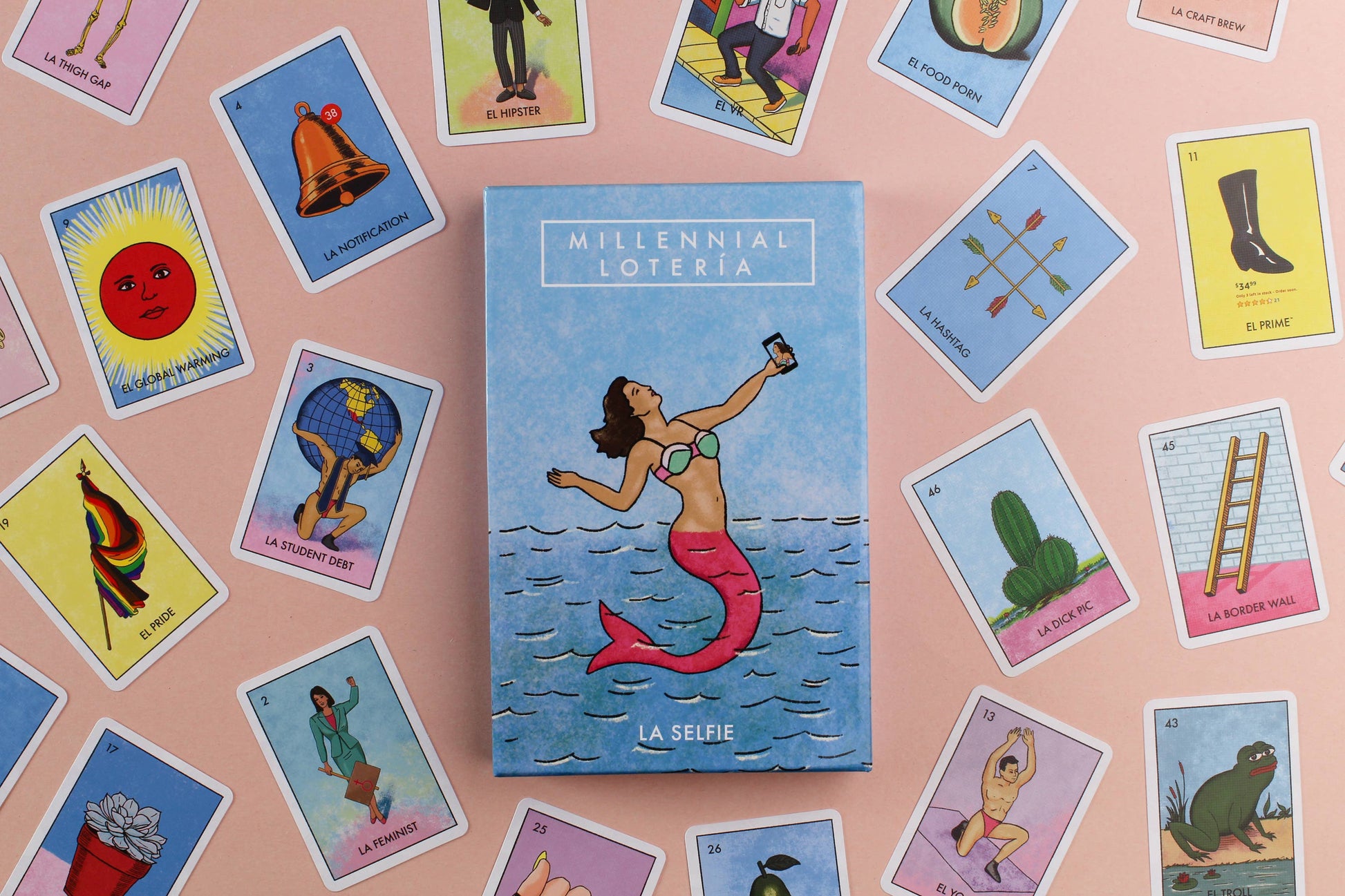 Millennial Lotería Board Game