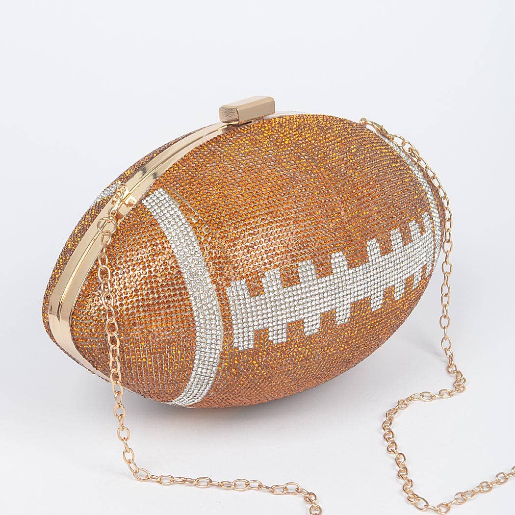 Rhinestone Football Purse