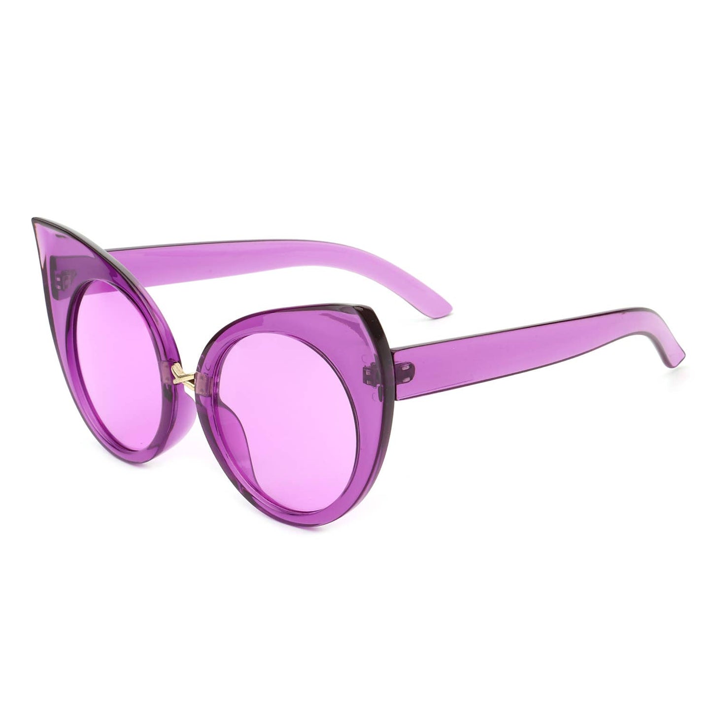 Retro High Pointed Oversize Fashion Cat Eye Sunglasses