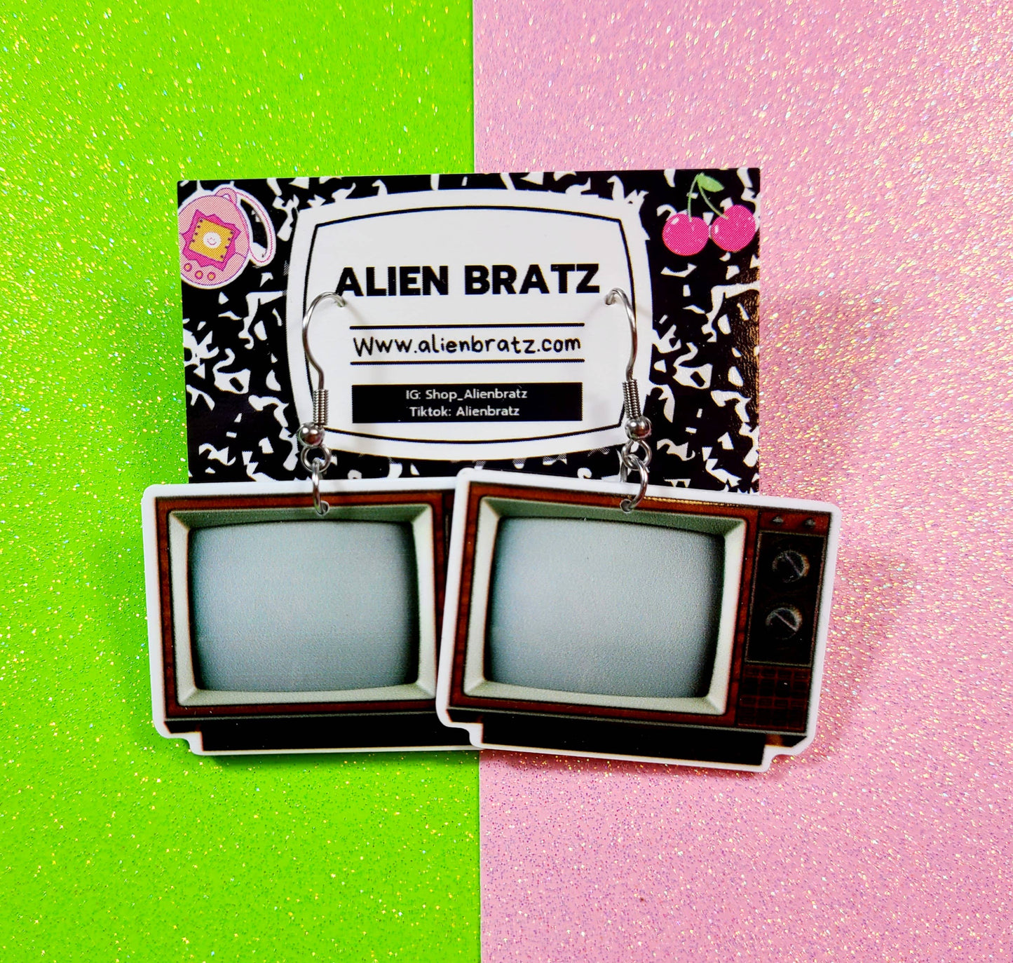 Retro TV Earrings