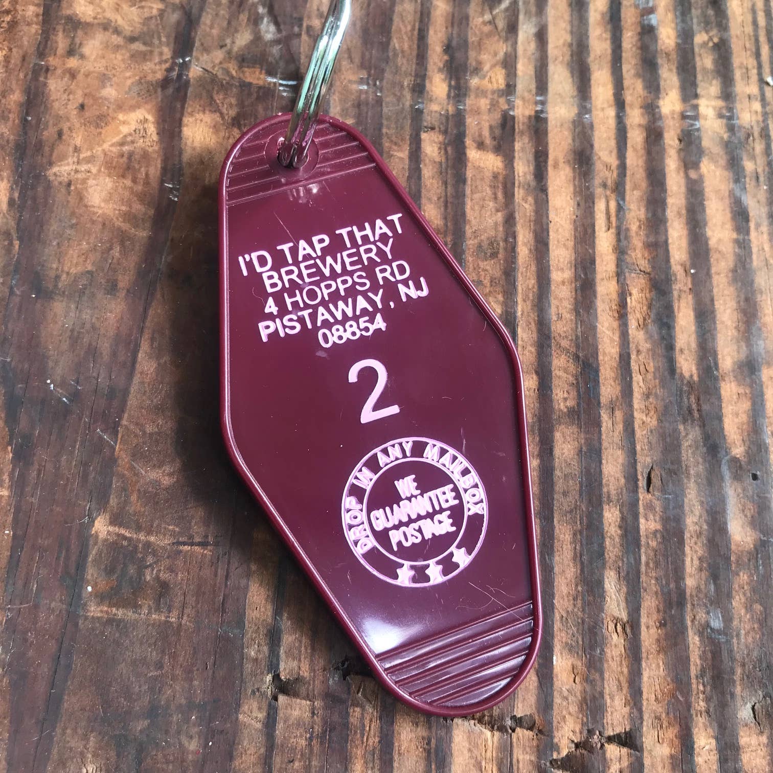 I'd Tap That Brewery Motel Keychain