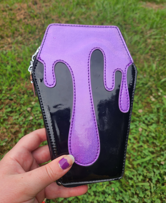 Glitter Drip Coffin Wallet