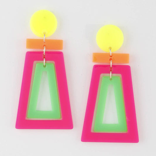 Geometric Retro Earrings