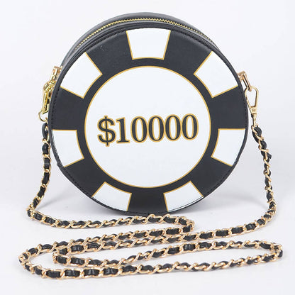 Poker Chip Purse Black