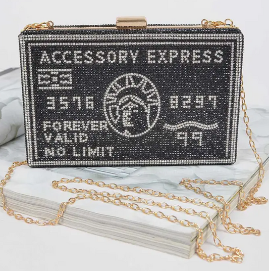 Accessory Express Bling Purse Black