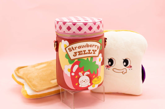 Jelly Jar Purse with Stuffed Animal Bread