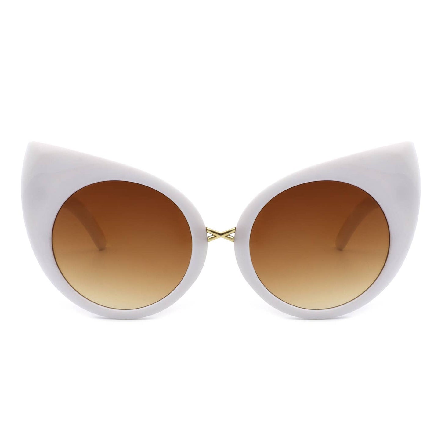 Retro High Pointed Oversize Fashion Cat Eye Sunglasses