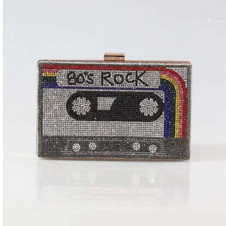 Jeweled Cassette Tape Purse 80s