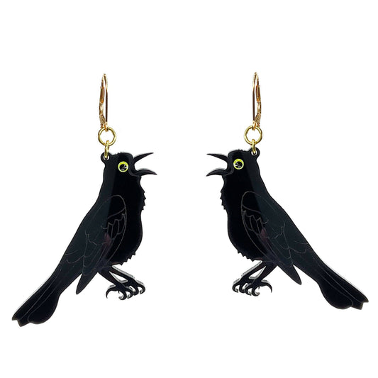 Crow Earrings