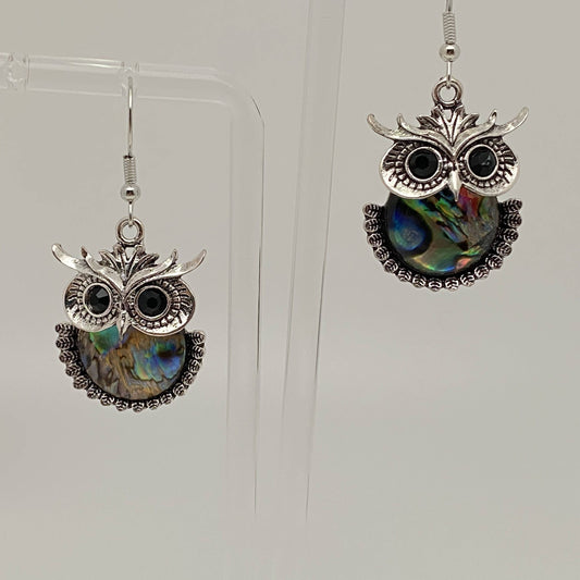 Gem Owl Earrings