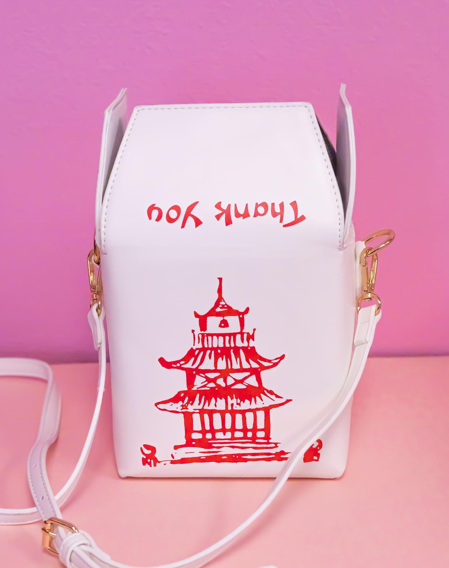 Chinese Take-Out Purse Open