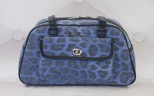 Blue Leopard Galaxy Purse