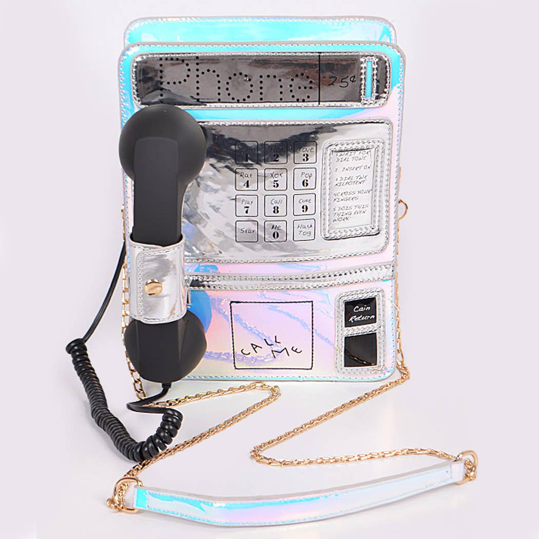 Iridescent Payphone Purse Front