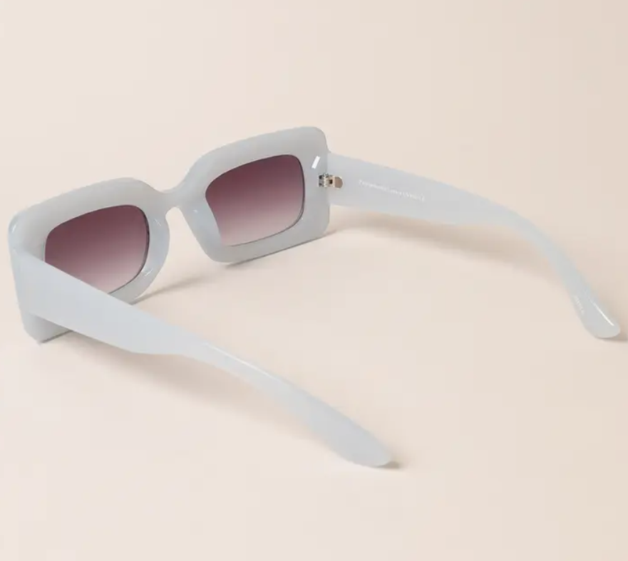 rectangle sunglasses light blue