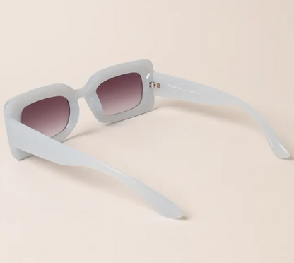 rectangle sunglasses light blue