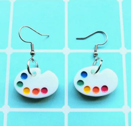 Classic Paint Palette Earrings