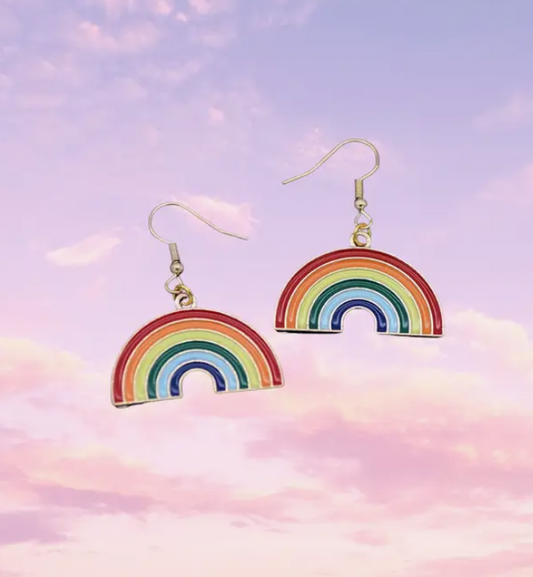 Gold Rainbow Earrings